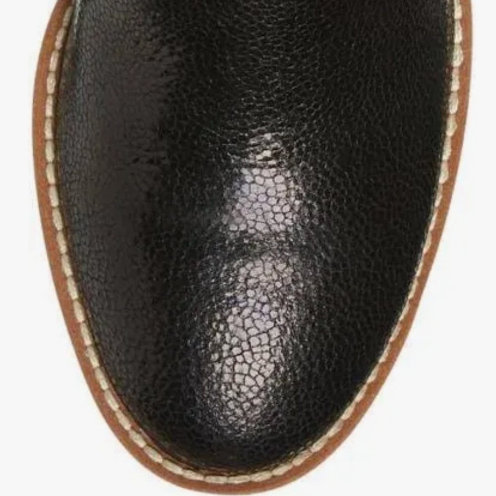 Eileen Fisher New  Liou Embossed Leather Wedge Chelsea Boots. - Picture 3 of 11